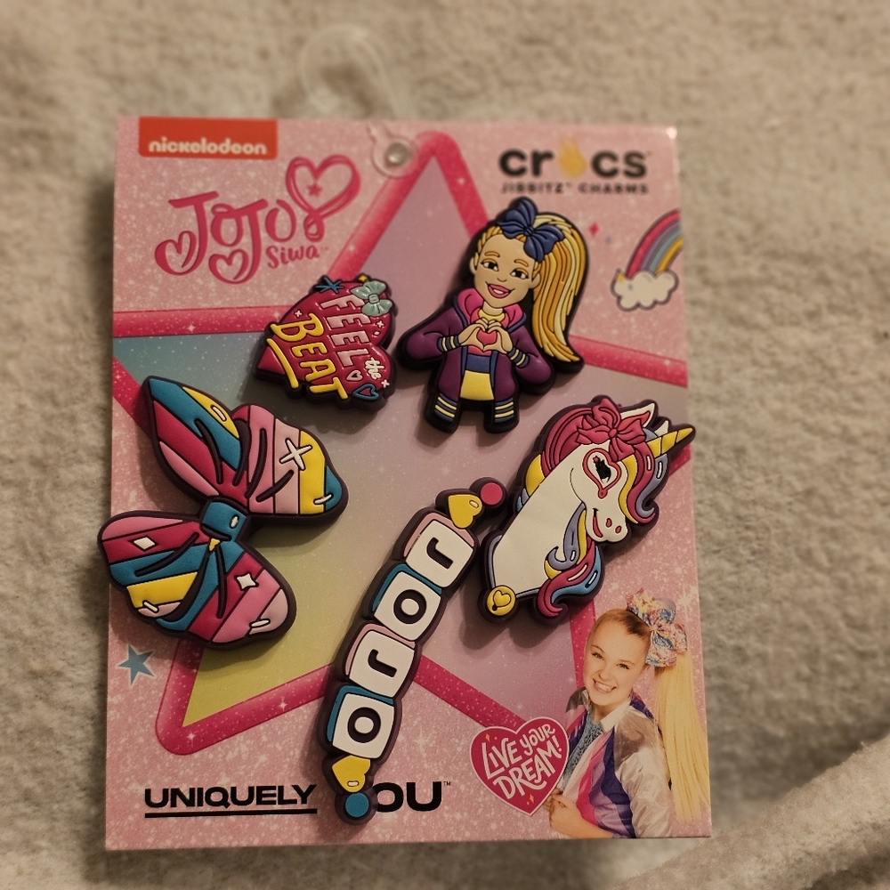 Jojo Siwa Rainbow Unicorn Croc Jibbitz